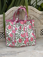 BLOOM QUILTED TOTE BAG