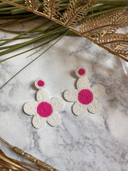 DAISY BEADED EARRINGS