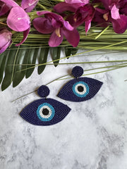 EVIL EYE BEADED EARRINGS