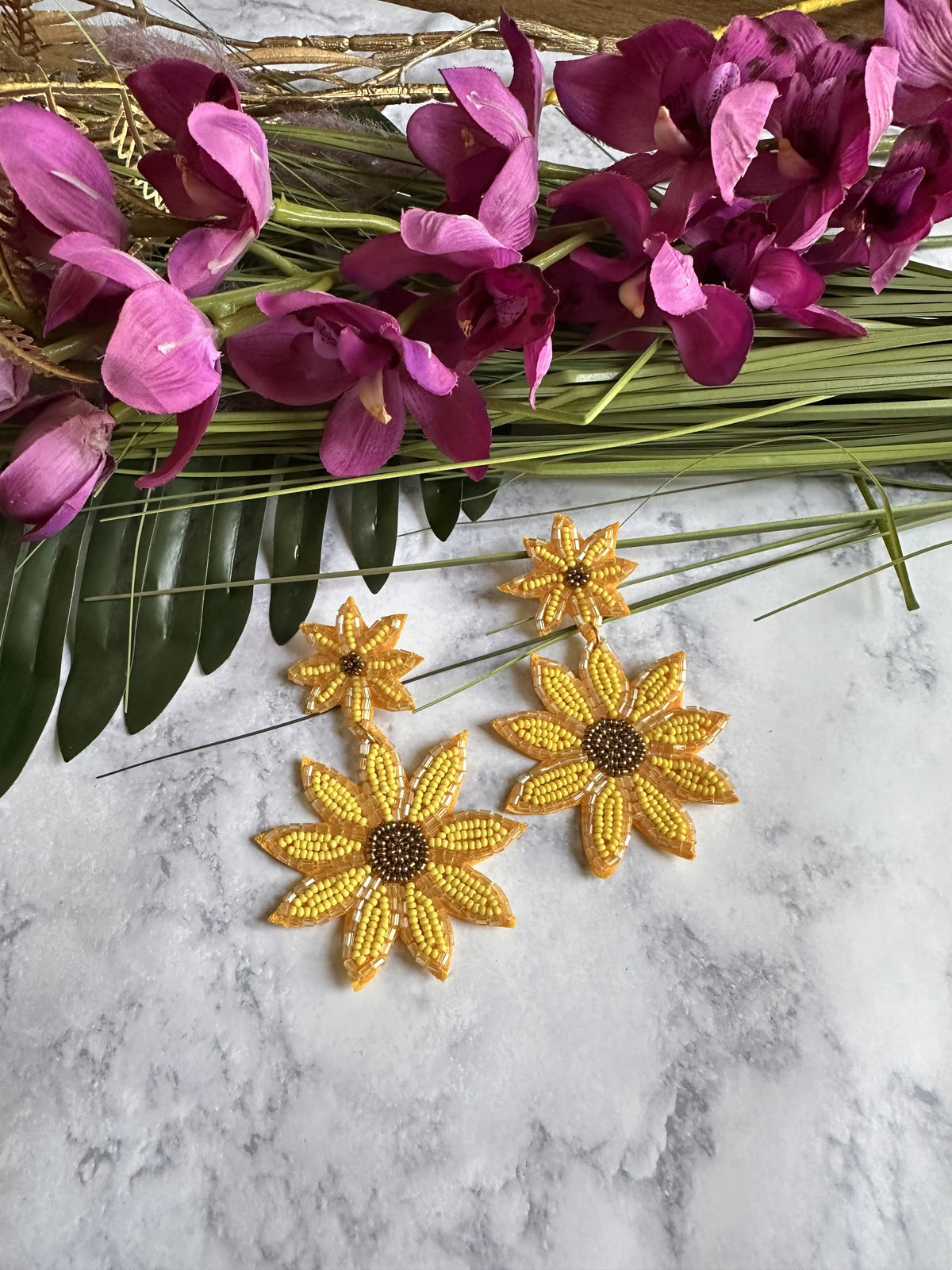 SUNFLOWER EARRINGS