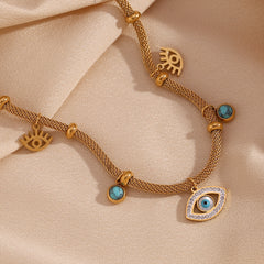 TORQUOISE EVIL EYE NECKLACE