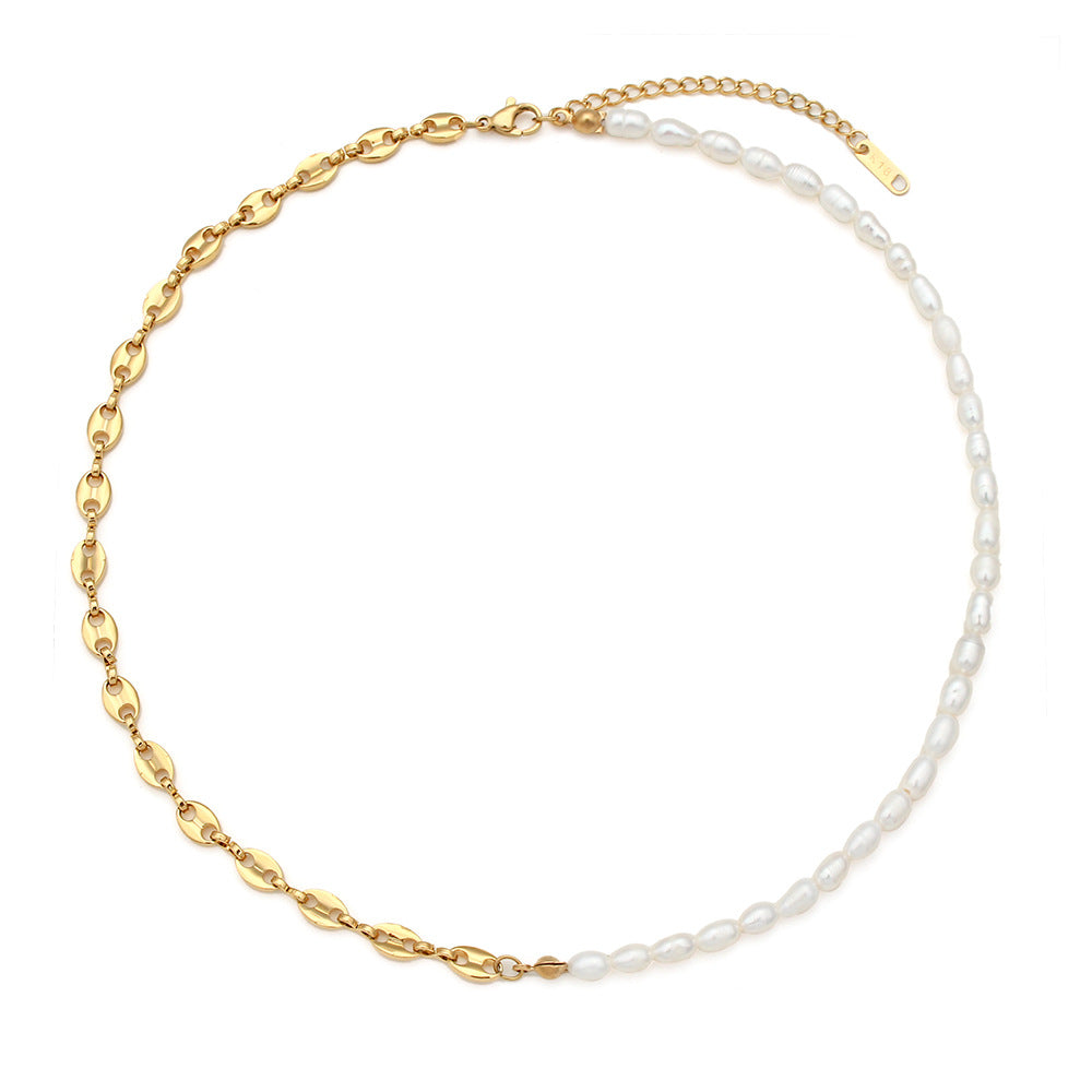 FRESHWATER PEARL GOLD NECKLACE