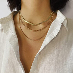 TRIPLE LAYER NECKLACE SET